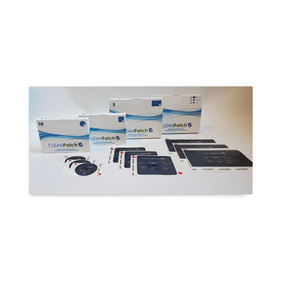 Diversey Clean Patch, 3.5 X 3.5, Dries Dark Blue, 5/box, 5 Boxes/carton (DVO10003)