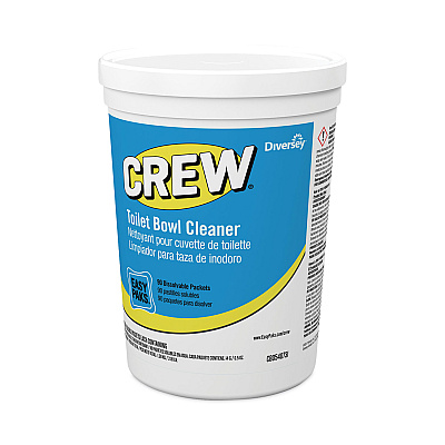 Diversey Crew Easy Paks Toilet Bowl Cleaner, Fresh Floral Scent, 0.5 Oz Packet, 90 Packets/tub, 2 Tubs/carton (DVOCBD540731)