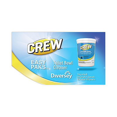 Diversey Crew Easy Paks Toilet Bowl Cleaner, Fresh Floral Scent, 0.5 Oz Packet, 90 Packets/tub, 2 Tubs/carton (DVOCBD540731)