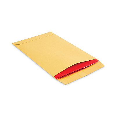 Universal Catalog Envelope, 28 lb Bond Weight Kraft, #1 3/4, Square Flap, Gummed Closure, 6.5 x 9.5, Brown Kraft, 500/Box (UNV40165)