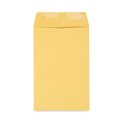 Universal Catalog Envelope, 28 lb Bond Weight Kraft, #1 3/4, Square Flap, Gummed Closure, 6.5 x 9.5, Brown Kraft, 500/Box (UNV40165)