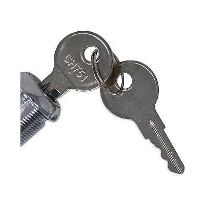 Rubbermaid Commercial Replacement Lock and Keys for Cleaning Carts, Silver (SGSFG9T73M20000)