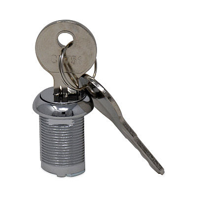 Rubbermaid Commercial Replacement Lock and Keys for Cleaning Carts, Silver (SGSFG9T73M20000)