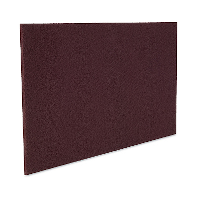 Boardwalk Deep Scrub Pads, 20 x 14, Maroon, 10/Carton (BWKSPP1420)