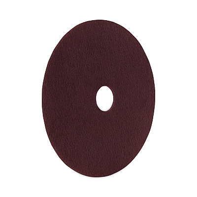 Boardwalk Deep Scrub Pads, 20" Diameter, Maroon, 10/Carton (BWKSPP20)