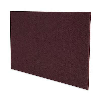 Boardwalk Deep Scrub Pads, 28 x 14, Maroon, 10/Carton (BWKSPP1428)