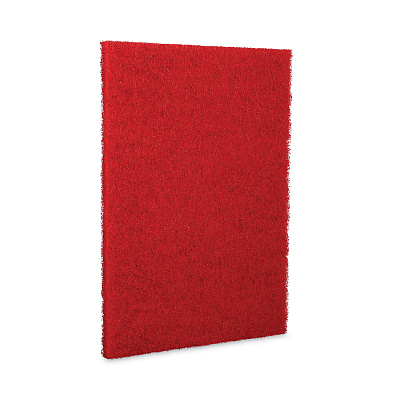 Boardwalk Buffing Floor Pads, 20 x 14, Red, 10/Carton (BWK402014RED)