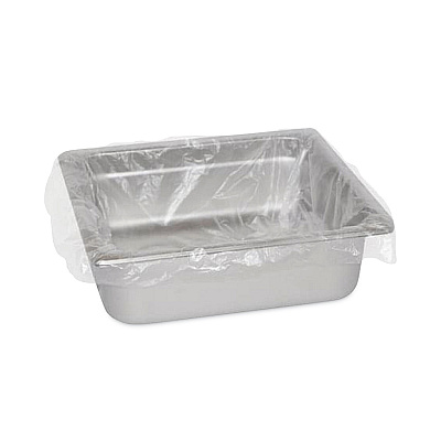 AmerCareRoyal Steam Pan Liners for 1/3-Size Pans, Includes Twist-Ties, 18" x 14", Clear, 250/Carton (RPPSPL1814)