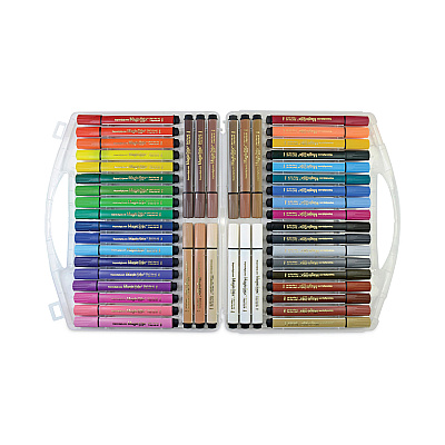 TPG Creations Magic Stix Markers, Fine Bullet Tip, Assorted Colors, 48/Pack (TPG390)