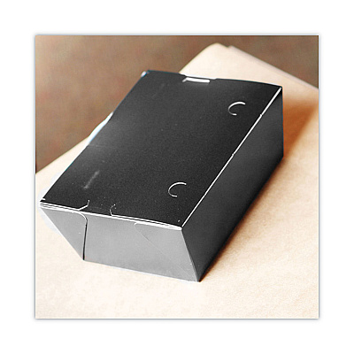 SCT ChampPak Carryout Boxes, 7.75 x 5.5 x 2.5, Black, Paper, 200/Carton (SCH0753)