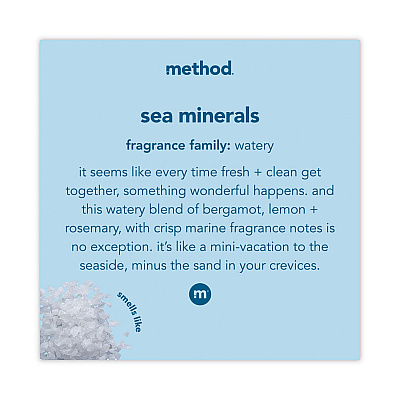 Method Gel Hand Wash Refill Tub, Sea Minerals Scent, 34 oz (378684)