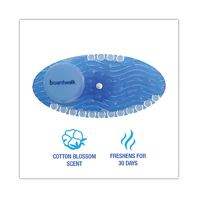 Boardwalk Curve Air Freshener, Cotton Blossom, Blue, 10/Box, 6 Boxes/Carton (BWKCURVECBLCT)
