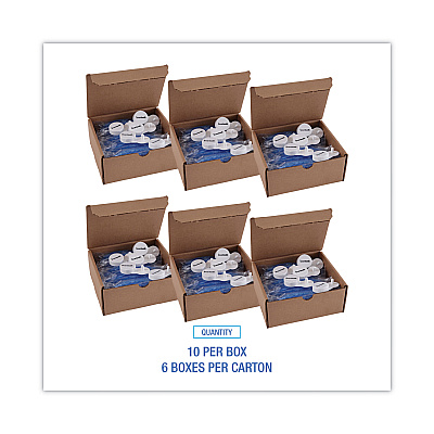 Boardwalk Curve Air Freshener, Cotton Blossom, Blue, 10/Box, 6 Boxes/Carton (BWKCURVECBLCT)