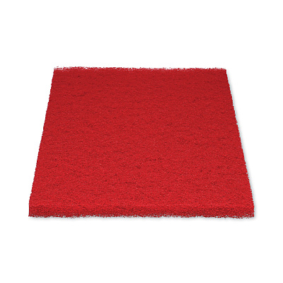 Boardwalk Buffing Floor Pads, 28 x 14, Red, 10/Carton (BWK402814RED)