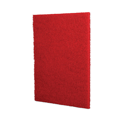 Boardwalk Buffing Floor Pads, 28 x 14, Red, 10/Carton (BWK402814RED)