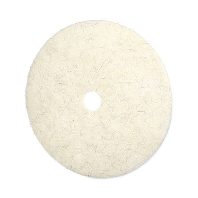 Boardwalk Natural Burnishing Floor Pads, 27" Diameter, White, 5/Carton (BWK4027NAT)