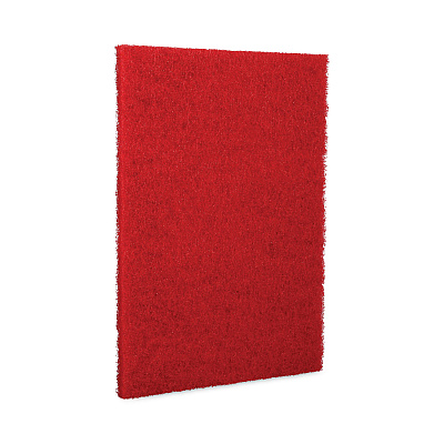 Boardwalk Buffing Floor Pads, 28 x 14, Red, 10/Carton (BWK402814RED)