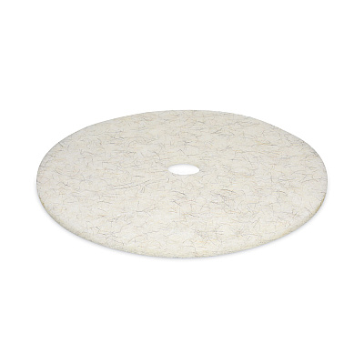 Boardwalk Natural Burnishing Floor Pads, 27" Diameter, White, 5/Carton (BWK4027NAT)