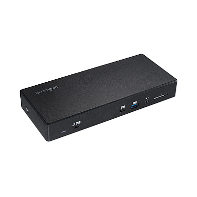 Kensington SD4850P USB-C 10 Gbps Dual Video Driverless Docking Station, Black (K34115NA)