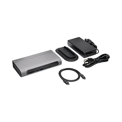 Kensington SD5600T Thunderbolt 3 and USB-C Dual 4K Hybrid Docking Station, Black/Silver (K34009NA)