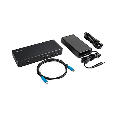 Kensington SD4850P USB-C 10 Gbps Dual Video Driverless Docking Station, Black (K34115NA)