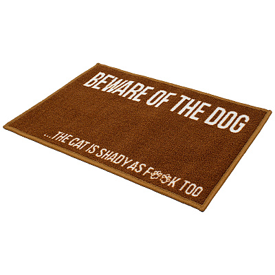 Pet Mat 16x24 Beware Of Dog, 1 Each (PM-16X24-BEWARE)