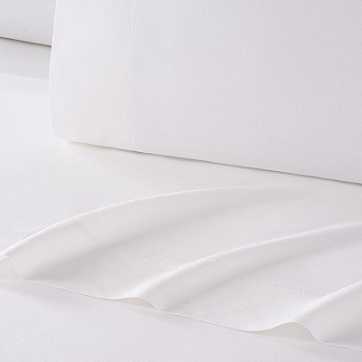 Aston & Arden Linacel Sheet Set Cali-king White, 4 Piece Set (P-SS-LNCALKG-WH)
