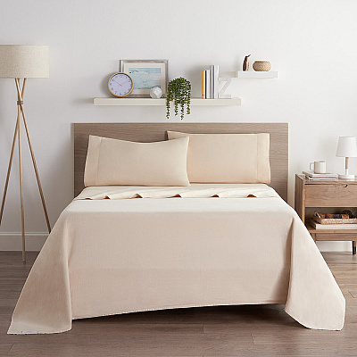 Aston & Arden Linacel Sheet Set Cali-king Beige, 4 Piece Set (SS-LNCALKG-BG)