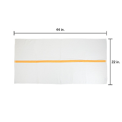 Power Gym Bath Towel 22x44 Gold Stripe, Pack Of 6 (PNP-PWR-2244-6GLDCS)