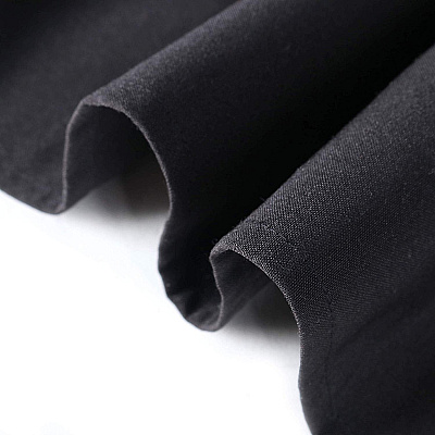 Mariposa Tablecloth 62x62 Black, Pack Of 6 (P-TL-62X62-BLK-6PK)