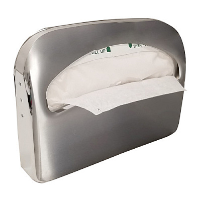 Health Gards Half-fold Toilet Seat Cover Dispenser, Chrome, 16.5"x11.5"x2", 1 Each (45C)