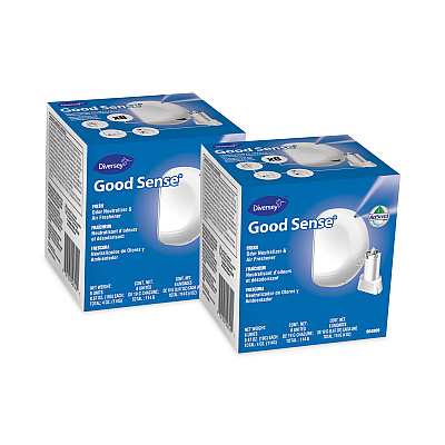 Diversey Good Sense Automatic Spray System, Fresh Scent, Yellow, 0.67 oz Cartridge, 12/Carton (DVO101109644)