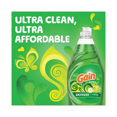 Dishwashing Liquid, Gain Original, 38 Oz Bottle, 8/carton (PGC74346)