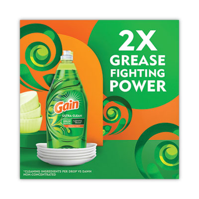 Dishwashing Liquid, Gain Original, 38 Oz Bottle, 8/carton (PGC74346)