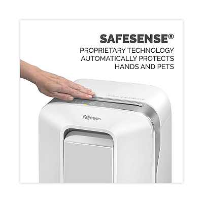 Fellowes Powershred LX200 Micro-Cut Shredder, 12 Manual Sheet Capacity, White (5015101)