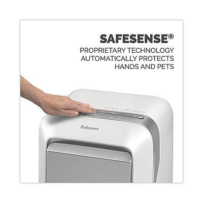 Fellowes Powershred LX210 Micro-Cut Shredder, 16 Manual Sheet Capacity, White (5015301)