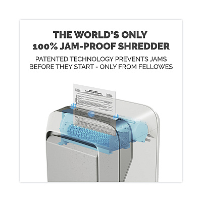 Fellowes Powershred LX210 Micro-Cut Shredder, 16 Manual Sheet Capacity, White (5015301)