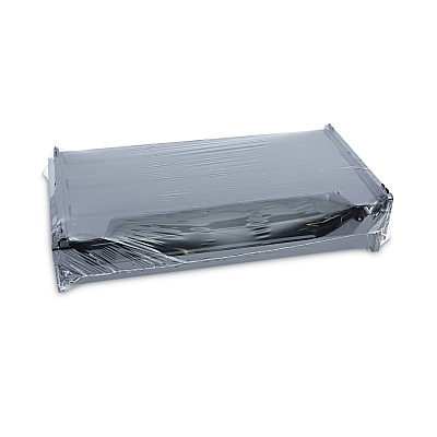 Universal Recycled Plastic Side Load Desk Trays, 2 Sections, Legal Size Files, 16.25" x 9" x 2.75", Black (UNV08101)