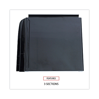 Universal Recycled Telephone Stand and Message Center, 12.25 x 10.5 x 5.25, Black (UNV08116)