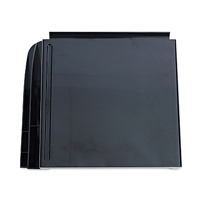Universal Recycled Telephone Stand and Message Center, 12.25 x 10.5 x 5.25, Black (UNV08116)