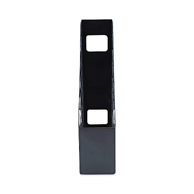 Universal Recycled Plastic Magazine File, 3 x 10 x 11.88, Black (UNV08118)
