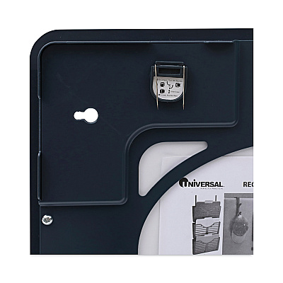 Universal Recycled Cubicle Dry Erase Board, 15.88 x 12.88, White Surface, Charcoal Plastic Frame (UNV08165)