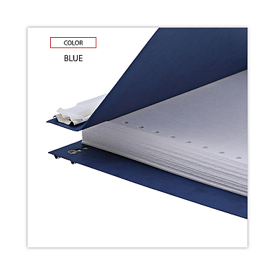 Universal Pressboard Hanging Binder, 2 Posts, 6" Capacity, 9.5 x 11, Blue (UNV15432)