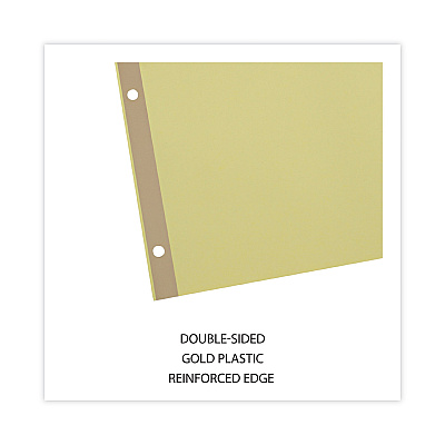 Universal Deluxe Extended Insertable Tab Indexes, 8-Tab, 11 x 8.5, Buff, Clear Tabs, 24 Sets (UNV20891)