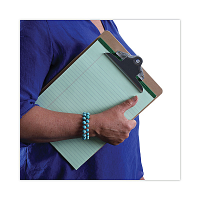 Universal Hardboard Clipboard, 1.25" Clip Capacity, Holds 8.5 x 11 Sheets, Brown (UNV40304)