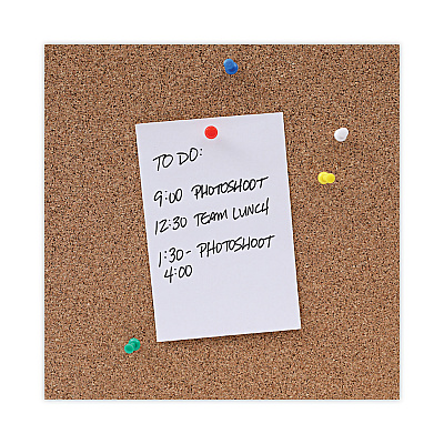 Universal Cork Bulletin Board, 36 x 24, Tan Surface, Aluminum Frame (UNV43613)