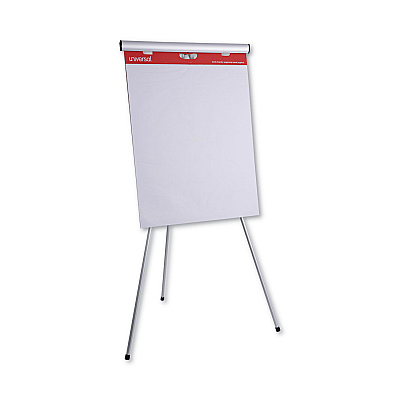 Universal Renewable Resource Sugarcane Based Easel Pads, Unruled, 27 x 34, White, 50 Sheets, 2/Carton (UNV45600)