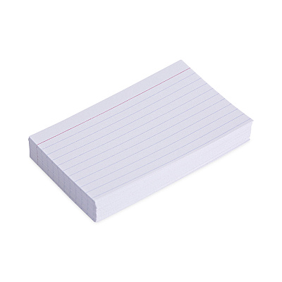 Universal Ruled Index Cards, 3 x 5, White, 100/Pack (UNV47210)