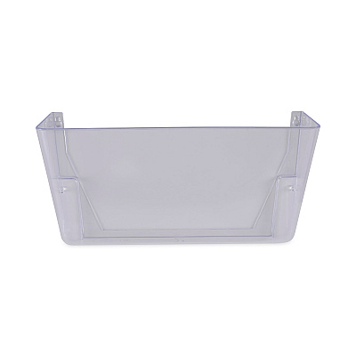 Universal Wall Files, 3 Sections, Letter Size, 13" x 4" x 14", Clear, 3/Set (UNV53682)