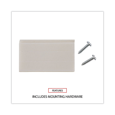 Universal Wall Files, 3 Sections, Letter Size, 13" x 4" x 14", Clear, 3/Set (UNV53682)